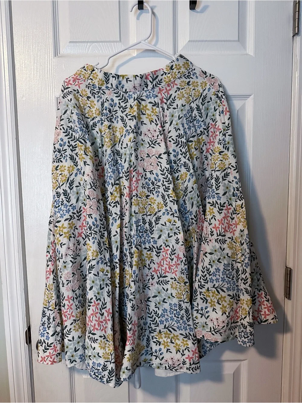 Son De Flor Floral Full Circle Linen Skirt XXS - Picture 1 of 5